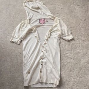 Juicy Couture Short Sleeve Sweater Hoodie